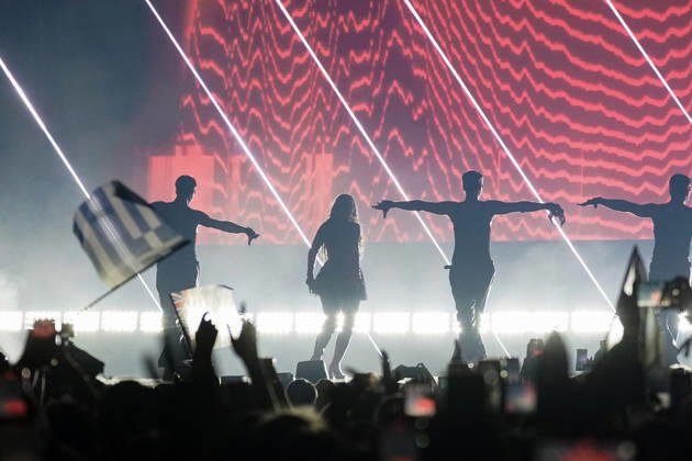 12 05 2026 Europe, Austria, Vienna 70 Eurovision Song Contest 2026 in the Wiener Stadthalle Semi final 1 FELICIA with the song My System for Sweden Copyright: xLUKAxKOLANOVICx