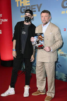 Danero and Guy Ritchie at the special screening of the movie In The Grey at Zoo Palast Berlin, 12 05 2026 Foto:xN.xKubelkax xFuturexImagex grey_6595