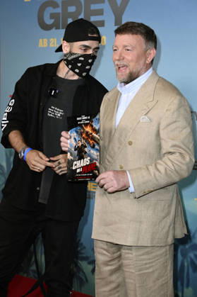Danero and Guy Ritchie at the special screening of the movie In The Grey at Zoo Palast Berlin, 12 05 2026 Foto:xN.xKubelkax xFuturexImagex grey_6596