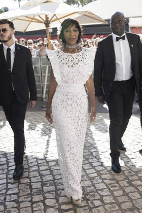 Cannes Aja Naomi King Exits Martinez MP Cannes, France- May 13: Aja Naomi King leaves Hotel Martinez during 79th Festival of Cannes, on May 13, 2026 in Cannes, France. Photo by Marco Piovanotto ABACAPRESS:COM Cannes France Copyright: xPiovanottoxMarco ABACAx