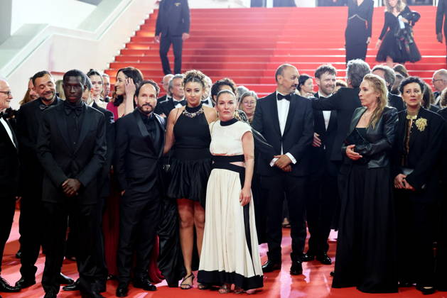 Nedjim Bouizzoul, Diamadoua Sissoko, guest, Emma Boumali, Mickaëlle Paty sœur de Samuel Paty , Antoine Reinartz, Emmanuelle Bercot, Mounira Barbouch Descente des marches du film Labandon lors du 79ème Festival International du Film de Cannes, le 13 mai 2026 Jacovides Moreau Bestimage People leaving the red carpet for Forsaken at the 79th Cannes International Film Festival on May 13, 2026 Cannes France Copyright: xJACOVIDES-MOREAUx xBESTIMAGExJACOVIDES-MOREAUx xBESTIMAGEx