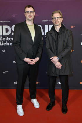 Johannes Nichelmann and Henning Tümmers at the preview of the ZDF documentary series AIDS In Zeiten der Liebe at Kino International Berlin, 13 05 2026 Foto:xM.xBehrensx xFuturexImagex aids_6539