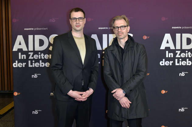 Johannes Nichelmann and Henning Tümmers at the preview of the ZDF documentary series AIDS In Zeiten der Liebe at Kino International Berlin, 13 05 2026 Foto:xM.xBehrensx xFuturexImagex aids_6540