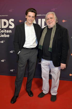 Evangelos Tsarkowistas with guest at the preview of the ZDF documentary series AIDS In Zeiten der Liebe at Kino International Berlin, 13 05 2026 Foto:xM.xBehrensx xFuturexImagex aids_6542