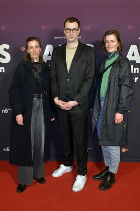 Carolin Haupt, Johannes Nichelmann and Isabel Tetzner at the preview of the ZDF documentary series AIDS In Zeiten der Liebe at Kino International Berlin, 13 05 2026 Foto:xM.xBehrensx xFuturexImagex aids_6558