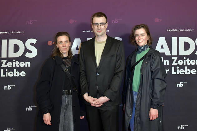 Carolin Haupt, Johannes Nichelmann and Isabel Tetzner at the preview of the ZDF documentary series AIDS In Zeiten der Liebe at Kino International Berlin, 13 05 2026 Foto:xM.xBehrensx xFuturexImagex aids_6560
