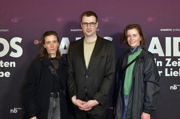 Carolin Haupt, Johannes Nichelmann and Isabel Tetzner at the preview of the ZDF documentary series AIDS In Zeiten der Liebe at Kino International Berlin, 13 05 2026 Foto:xM.xBehrensx xFuturexImagex aids_6561