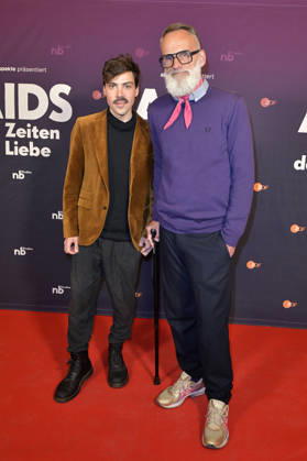Aron Boks with guest at the preview of the ZDF documentary series AIDS In Zeiten der Liebe at Kino International Berlin, 13 05 2026 Foto:xM.xBehrensx xFuturexImagex aids_6568