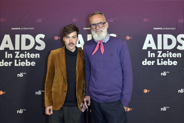Aron Boks with guest at the preview of the ZDF documentary series AIDS In Zeiten der Liebe at Kino International Berlin, 13 05 2026 Foto:xM.xBehrensx xFuturexImagex aids_6570