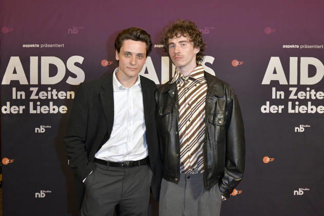 Evangelos Tsarkowistas and Benjamin Viziotis at the preview of the ZDF documentary series AIDS In Times of Love at Kino International Berlin, 13 05 2026 Foto:xM.xBehrensx xFuturexImagex aids_6575