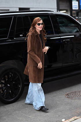 Geena Davis seen leaving CBS this morning in New York Featuring: Geena Davis Where: New York City, New York, United States When: 13 May 2026 Credit: Elder Ordonez INSTARimages EDITORIAL USE ONLY. NOT FOR USE BY NEWSPAPERS BASED IN THE UK. Copyright: xx instar55687290