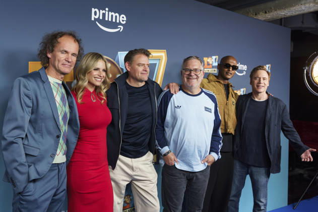 Olaf Schubert, Michelle Hunziker, Max Giermann, Elton, Tedros Teddy Teclebrhan und Michael Bully Herbig bei der Premiere der 7. Staffel der Prime Video Comedy-Gameshow LOL: Last One Laughing in der Astor Film Lounge im Arri Kino. München, 13.05.2026 Foto:xN.xKolinzx xFuturexImagex lol_6593