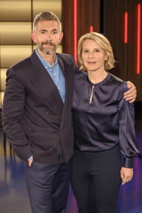 Micky Beisenherz and Susan Link at the recording of the WDR talk show Kölner Treff in WDR Studio BS 3 Cologne, 13 05 2026 Foto:xW.xRanderathx xFuturexImagex koelner_treff1305_6554
