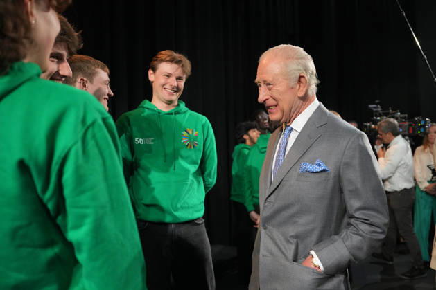 Britain Royals Britain s King Charles III meets students taking part in workshops organised by National Youth Music Theatre (NYMT) at The Other Palace in London, Thursday, May 14, 2026., Credit:Avalon.red PA ROTA - B68 Avalon GBR, London Copyright: xAvalon.redx xPAxROTAx-xB68x xAvalonx 1098913523