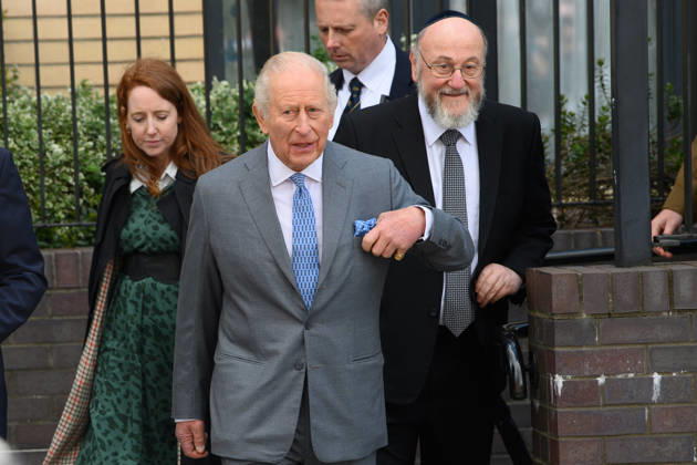 King Charles III Visits Golders Green, London, UK - Thursday 14 May 2026 King Charles III visits members of the Jewish community in Golders Green, London, England, UK on Thursday 14 May, 2026 to show solidarity and support., Credit:Justin Ng Avalon UK, England, London, Golders Green Copyright: xJustinxNgx xAvalonx 1098933207