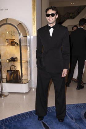 Cannes Enzo Paper exits Martinez MP Cannes, France- May 14: Enzo Paper leaves Hotel Martinez after attending Chopard gala during 79th Festival of Cannes, on May 14, 2026 in Cannes, France. Photo by Marco Piovanotto ABACAPRESS:COM Cannes France Copyright: xPiovanottoxMarco ABACAx