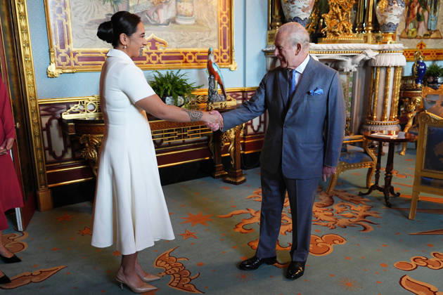 Audience at Buckingham Palace King Charles III during an audience with Maori queen, Te Arikinui Kuini Nga wai hono i te po, at Buckingham Palace, London. Picture date: Thursday May 14, 2026., Credit:Aaron Chown PA ROTA - B68 Avalon UK, London Copyright: xAaronxChownx xPAxROTAx-xB68x xAvalonx 1098972070
