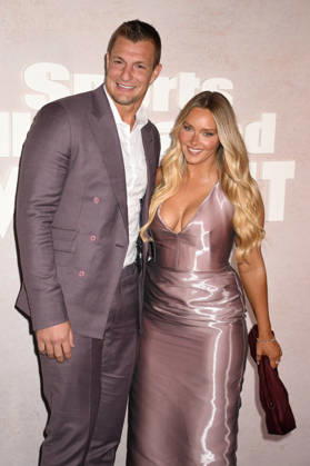 NEW YORK, NY- MAY 14: Rob Gronkowski, and Camille Kostek at the 2026 Sports Illustrated Swimsuit Launch Party at the Hard Rock Hotel on May 14, 2026 in New York City. Copyright: xmpi099 MediaPunchx