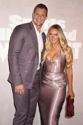 NEW YORK, NY- MAY 14: Rob Gronkowski, and Camille Kostek at the 2026 Sports Illustrated Swimsuit Launch Party at the Hard Rock Hotel on May 14, 2026 in New York City. Copyright: xmpi099 MediaPunchx