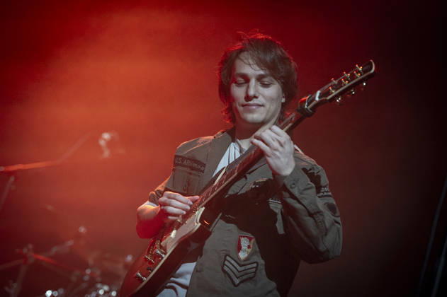 Matteo Mancuso at Islington Assembly Hall 14 05 2026 Matteo Mancuso performs live on stage at Islington Assembly Hall in London on 14th May 2026. Matteo Mancuso guitars, Riccardo Oliva bass, Gianluca Pellerito drums., Credit:Zoran Veselinovic Avalon UK, London, Islington Assembly Hall Copyright: xZoranxVeselinovicx xAvalonx 1099087797