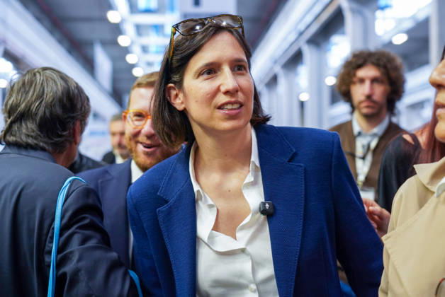 May 15, 2026, Turin, To, Italy: Democratic Party Secretary Elly Schlein visits the International Book Fair. Turin, May 15, 2026 Turin Italy  - ZUMAa289 20260515_zia_a289_042 Copyright: xSelenexDanielex xAgfx