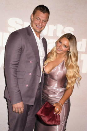 NEW YORK, NY- MAY 14: Rob Gronkowski, and Camille Kostek at the 2026 Sports Illustrated Swimsuit Launch Party at the Hard Rock Hotel on May 14, 2026 in New York City. Credit: AdMedia New York City USA - ZUMAa123 20260514_zaa_a123_120 Copyright: xJohnxFyckex