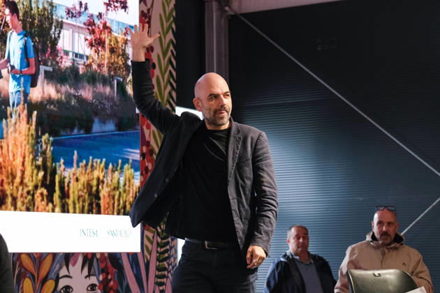 May 15, 2026, Turin, Italy: Roberto Saviano seen during the SalTo 26 - Salone Internazionale del Libro at Lingotto Fiere. Turin Italy  - ZUMAs197 20260515_aaa_s197_407 Copyright: xElenaxVizzocax