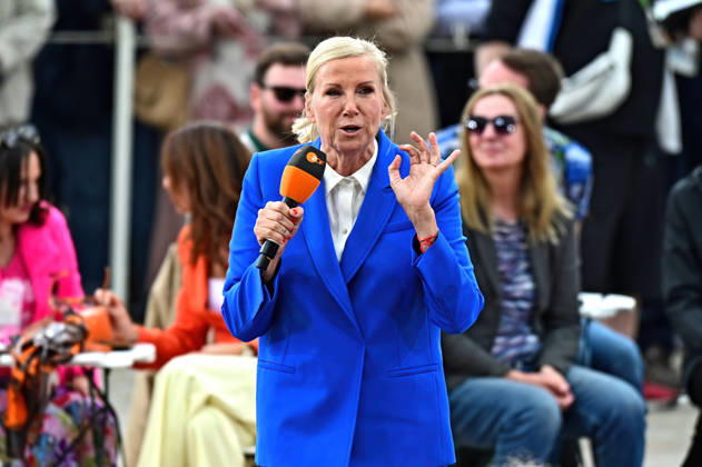 ZDF Fernsehgarten presenter Andrea Kiwi Kiewel during the ZDF entertainment show Fernsehgarten on 17 05 2026 in Mainz 20260517MWI122094