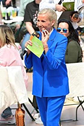 ZDF Fernsehgarten presenter Andrea Kiwi Kiewel during the ZDF entertainment show Fernsehgarten on 17 05 2026 in Mainz 20260517MWI122640