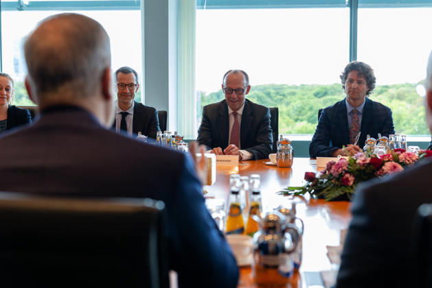 Turkish Foreign Minister Hakan Fidan in Berlin BERLIN, GERMANY - MAY 18: Turkish Foreign Minister Hakan Fidan (not seen) meets with German Chancellor Friedrich Merz during his visit to Berlin, Germany, on May 18, 2026. Murat Gok Anadolu Berlin Germany. Editorial use only. Please get in touch for any other usage.  Copyright: x2026xAnadoluxMuratxGokx
