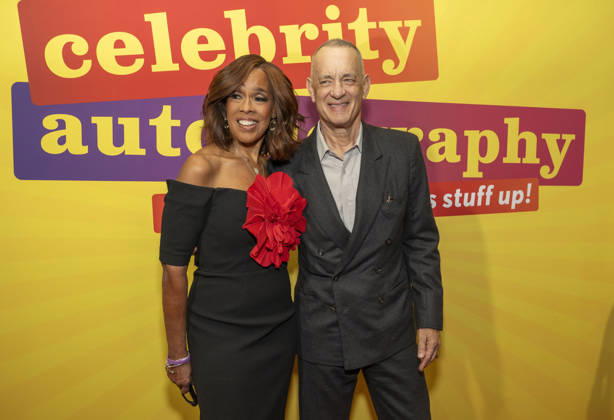 May 18, 2026, New York, Ny, United States: Gayle King and Tom Hanks attend Broadway Opening Night of Celebrity Autobiography . Held at Shubert Theatre in New York. Zuma Press May 18, 2026. New York United States  - ZUMAp281 20260518_zea_p281_233 Copyright: xPhotoxImagexPressx