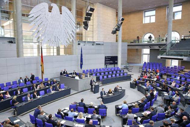Berlin, Germany, 22 05 2026 German Bundestag 81 Bundestag session View into the plenary chamber at the beginning of the session, Kay Gottschalk AfD stands at the lectern Copyright: xdtsxNachrichtenagenturx dts_119853