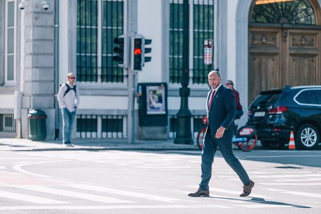 Minister of Defence and Foreign Trade Theo Francken pictured ahead of a ministers council meeting gathering the ministers of the Federal Government, Friday 22 May 2026 in Brussels. EMILExWINDAL 174702810