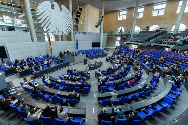 81 Session of the German Bundestag on 22 05 2026 in the plenary chamber of the Reichstag building in Berlin Interior view inside plenum Vote xJRx