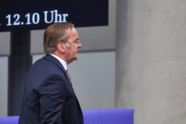 Berlin, Germany, 22 05 2026 German Bundestag 81 Bundestag session Federal Minister of Defense Boris Pistorius SPD , behind the lettering 12 10 oclock Copyright: xdtsxNachrichtenagenturx dts_119905