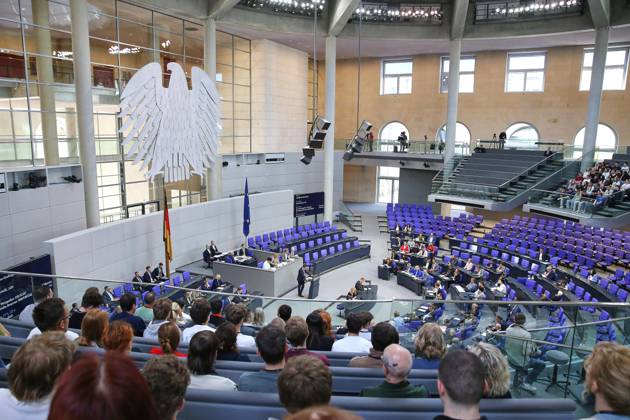 Berlin, Germany, 22 05 2026 German Bundestag 81 Bundestag session View into the plenary chamber at the beginning of the session, Kay Gottschalk AfD stands at the lectern Copyright: xdtsxNachrichtenagenturx dts_119854