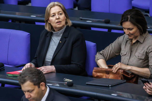 Bundestag Baerbel Bas SPD , Federal Minister for Labor and Social Affairs, in the German Bundestag on 22 05 26 in Berlin Berlin Berlin Germany Bundestag