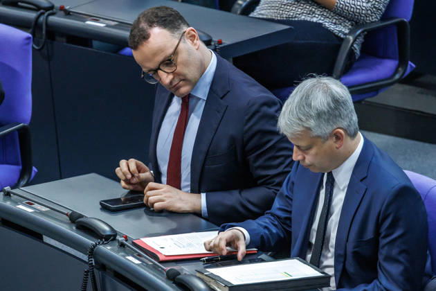 Bundestag Jens Spahn CDU in the German Bundestag on 22 05 26 in Berlin Berlin Berlin Germany Bundestag