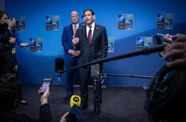 US Secretary of State Marco Rubio meets the press after the NATO Foreign Ministers meeting on Friday at Sea U in Helsingborg, Sweden on may 22, 2026 HELSINGBORG SWEDEN x50090x  Copyright: xJohanxNilsson TTx NATO FOREIGN MINISTERS MEETING HELSINGBORG M4tuHIp2nbc