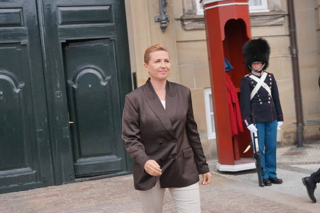 Denmark Politics Acting Prime Minister Mette Frederiksen after her visit to the King at Amalienborg Palace in Copenhagen, Denmark, Saturday, May 23, 2026 After Saturday s royal round, it is clear that acting Prime Minister Mette Frederiksen S is once again the royal investigator pointed to form a new Danish government , Copenhagen Denmark  Copyright: EmilxHelmsx spdk20260523-141953-L