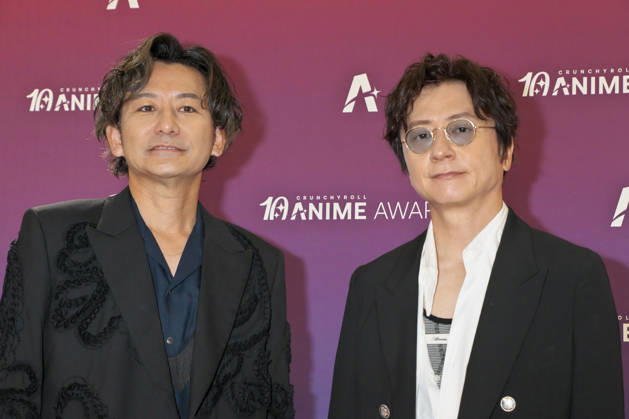Japanese rock band Porno Graffitti attend the orange carpet event for the Crunchyroll Anime Awards 2026 in Tokyo, Japan on Saturday, May 23, 2026.  TKP2026052310 KEIZOxMORI