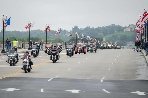 May 24, 2026, Washignton, Distirct Of Columbia, United States: Motorcyclists participate in the Rolling to Remember memorial ride through Washington, D.C., honoring fallen service members, prisoners of war, and those still missing in action during Memorial Day weekend. Washignton United States  - ZUMAk206 20260524_znp_k206_004 Copyright: xMattxKaminskyx