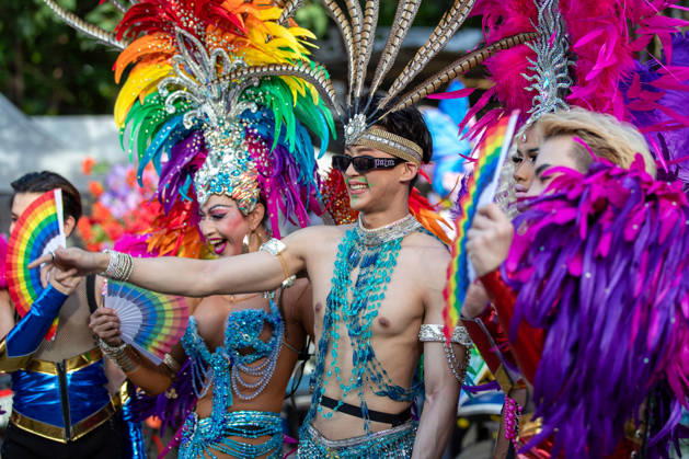 May 24, 2026, Chiang Mai, Thailand: Participants dressed in colorful costumes take part during The Chiang Mai Pride Parade 2026 during celebrations. The Chiang Mai Pride Parade 2026 took place in Chiang Mai, Thailand. Chiang Mai province holds Thailandis first Pride Month celebrations annually, promoting gender equality, diversity, and human rights as part of Pride Month activities in northern Thailand. Chiang Mai Thailand - ZUMAs197 20260524_aaa_s197_124 Copyright: xPongmanatxTasirix