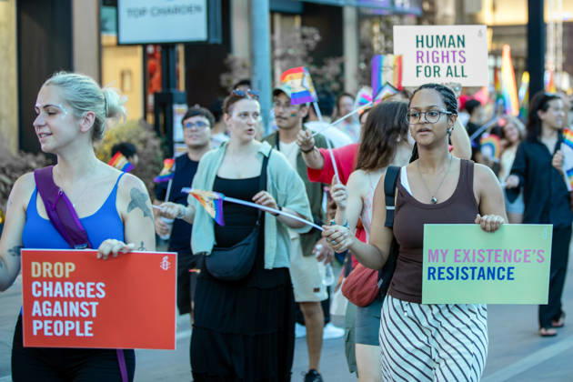 May 24, 2026, Chiang Mai, Thailand: Participants hold placards during The Chiang Mai Pride Parade 2026 celebrations. The Chiang Mai Pride Parade 2026 took place in Chiang Mai, Thailand. Chiang Mai province holds Thailandis first Pride Month celebrations annually, promoting gender equality, diversity, and human rights as part of Pride Month activities in northern Thailand. Chiang Mai Thailand - ZUMAs197 20260524_aaa_s197_132 Copyright: xPongmanatxTasirix