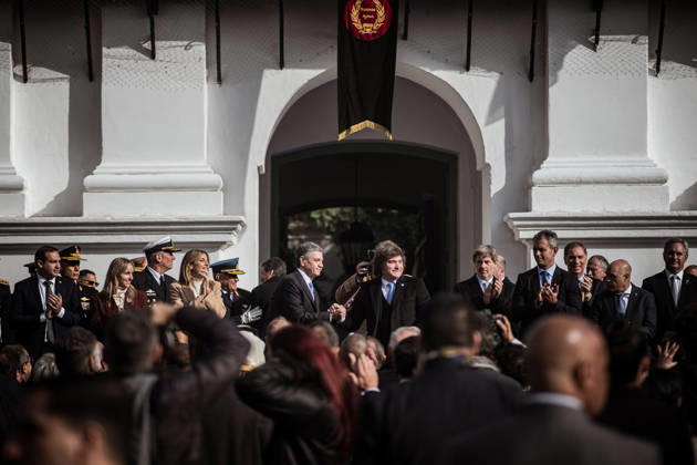 May 25, 2026, Caba, Buenos Aires, Argentina: JAVIER MILEI leads May 25 national celebrations alongside cabinet ministers and Buenos Aires Mayor Jorge Macri, without Vice President Victoria Villarruel. Following a mass led by Archbishop Jorge GarcoÂ­a Cuerva, the government delegation will return to the Casa Rosada for a key cabinet meeting amid internal tensions within the ruling coalition. Caba Argentina - ZUMAf175 20260525_zip_f175_013 Copyright: xDaniellaxFernandezxRealinx