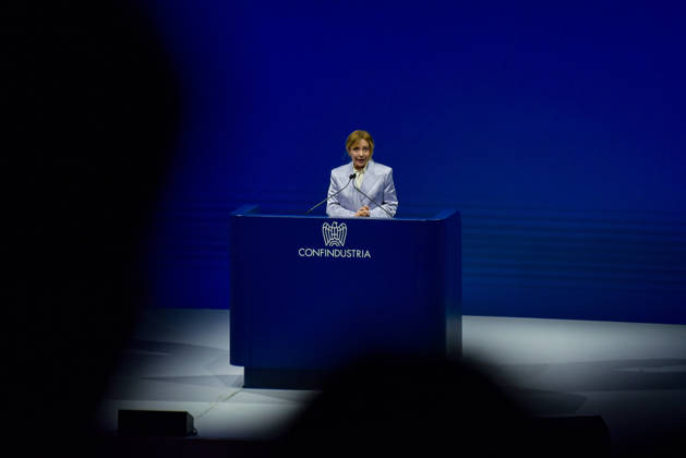 May 26, 2026, Rome, Rome, Italy: President of the Council of Ministers Giorgia Meloni speaks during the Confindustria Annual Assembly in Rome on May 26, 2026 Rome Italy - ZUMAn299 20260526_zip_n299_013 Copyright: xVincenzoxNuzzolesex