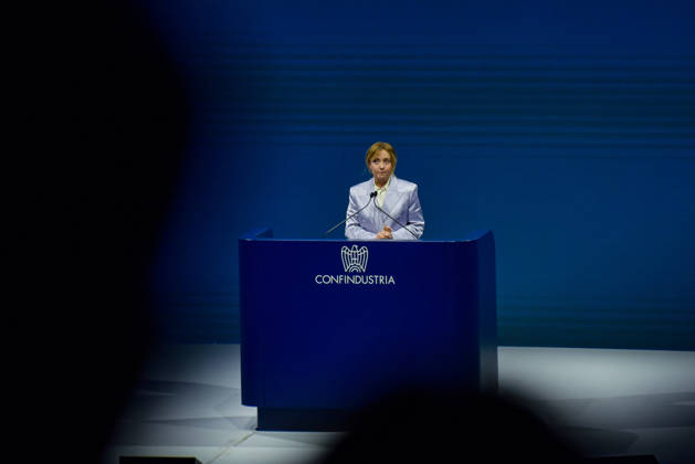 May 26, 2026, Rome, Rome, Italy: President of the Council of Ministers Giorgia Meloni speaks during the Confindustria Annual Assembly in Rome on May 26, 2026 Rome Italy - ZUMAn299 20260526_zip_n299_016 Copyright: xVincenzoxNuzzolesex