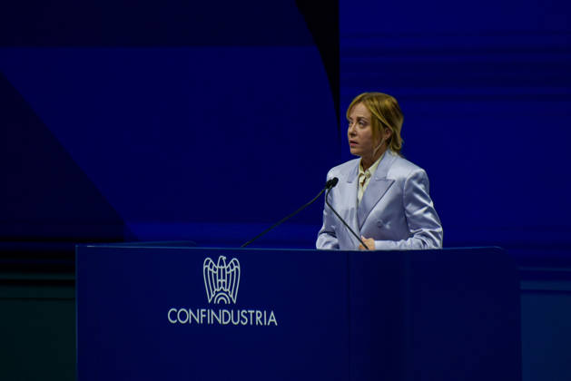 May 26, 2026, Rome, Rome, Italy: President of the Council of Ministers Giorgia Meloni speaks during the Confindustria Annual Assembly in Rome on May 26, 2026 Rome Italy - ZUMAn299 20260526_zip_n299_029 Copyright: xVincenzoxNuzzolesex