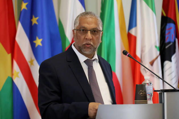 RECORD DATE NOT STATED Ambassador Extraordinary and Plenipotentiary of the Republic of South Africa to Ukraine Shoayb Casoo delivers a speech during the forum Ukraine–Africa: Past, Present and Future of Relations, organized to mark Africa Day 2026 in Ukraine at the Hennadii Udovenko Diplomatic Academy of Ukraine under the Ministry of Foreign Affairs, Kyiv, Ukraine, on May 26, 2026 (Photo by Pavlo Bahmut Ukrinform) Forum Ukraine–Africa Past, Present and Future of Relations held in Kyiv Copyright: xPavloxBahmutx