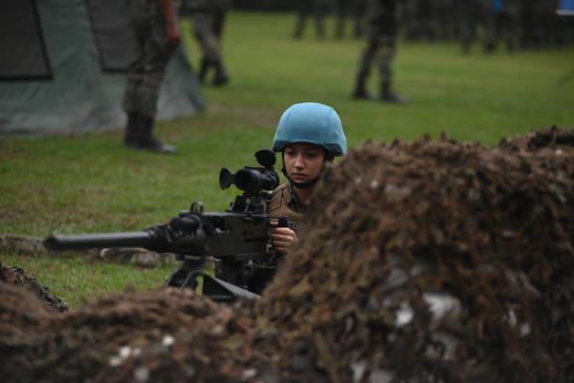 UN to assess whether the Brazilian Navy Marine Corps remains at the top of the global rankings for peacekeeping readiness RIO DE JANEIRO, BRAZIL, MAY 26 : A view of the Brazilian Army forces training as in the coming days, the UN will assess whether the Brazilian Navy Marine Corps remains at the top of the global rankings for peacekeeping readiness in Rio de Janeiro, Brazil on May 26, 2026. The Brazilian Navy Marine Corps undergoes rigorous inspections by the UN (United Nations) to certify and recertify elite troops at the highest level. The most recent operational assessment, held at the Ilha do Governador Naval Complex, involved more than 500 military personnel, bomb disposal robots, drones, armored vehicles, and machine guns in combat a Copyright: x2026xAnadoluxFabioxTeixeirax
